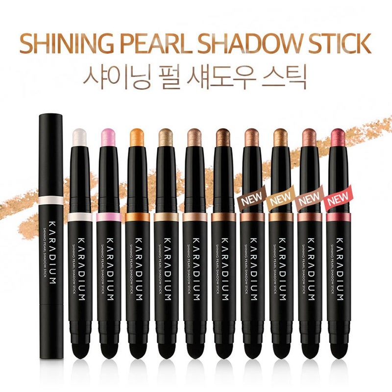 KARADIUM Shining Pearl Smudging Eye Shadow Stick, 1.4 g, #10 Reddish Pink - Image 2